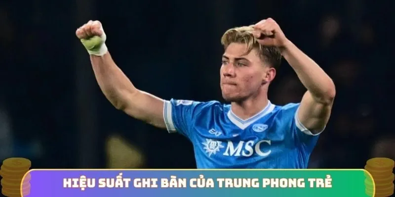 Hiệu suất ghi bàn của trung phong trẻ