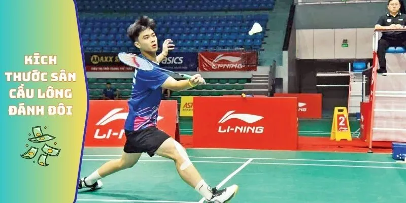 Kích thước sân cầu lông đánh đôi