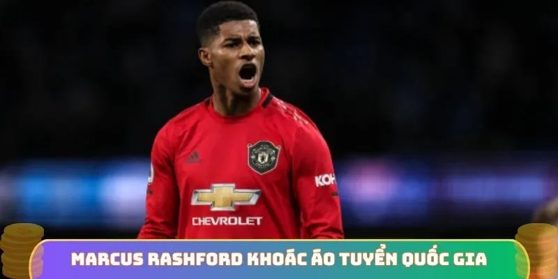 Marcus Rashford khoác áo tuyển quốc gia