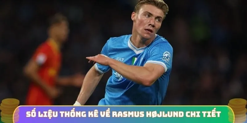 Số liệu thống kê về Rasmus Højlund chi tiết