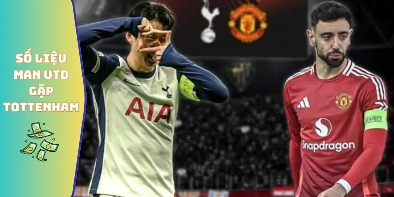 Thống kê số liệu thống kê về Man Utd gặp Tottenham