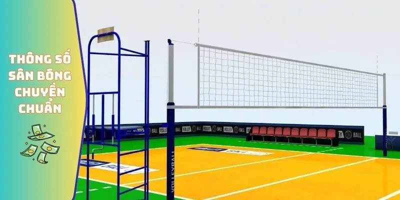 Thông số kích thước sân bóng chuyền chuẩn