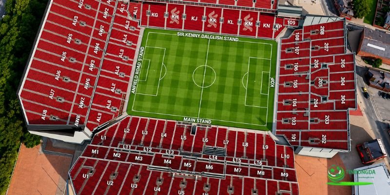 Sân Anfield là biểu tượng bóng đá của đội bóng Liverpool